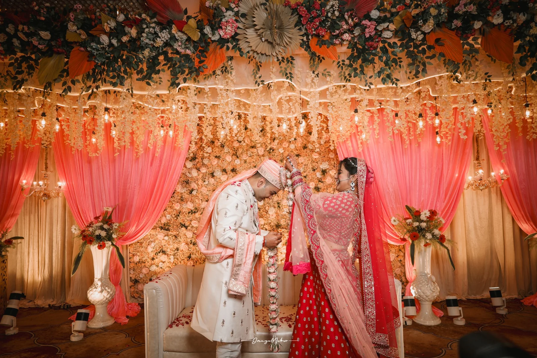 Cinematic wedding frame