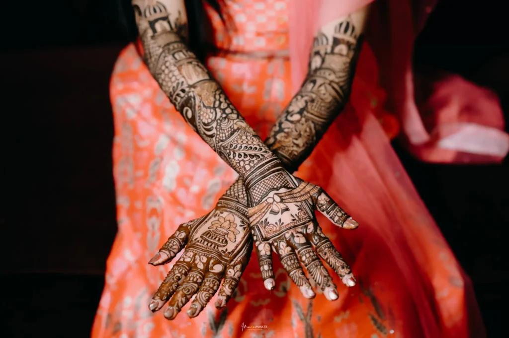 Chitvan Bridal Mehndi Hands Detail