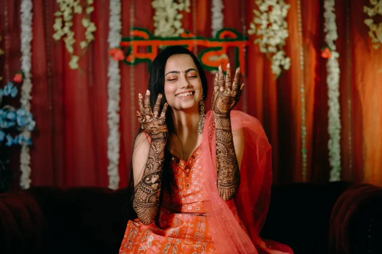 mehndi photography planning inspiration: Chitvan Mehndi Ceremony Portrait