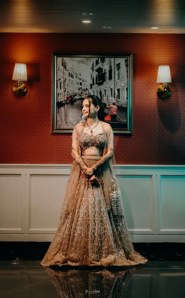 Chitvan Bridal Portrait Red Wall