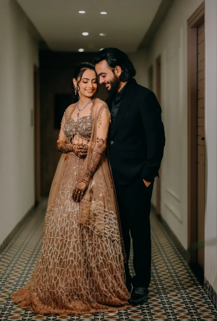 Chitvan Lovish Couple Corridor Portrait