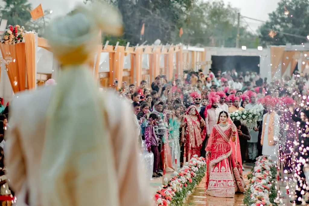 Aarti Bride Wedding Aisle Entry