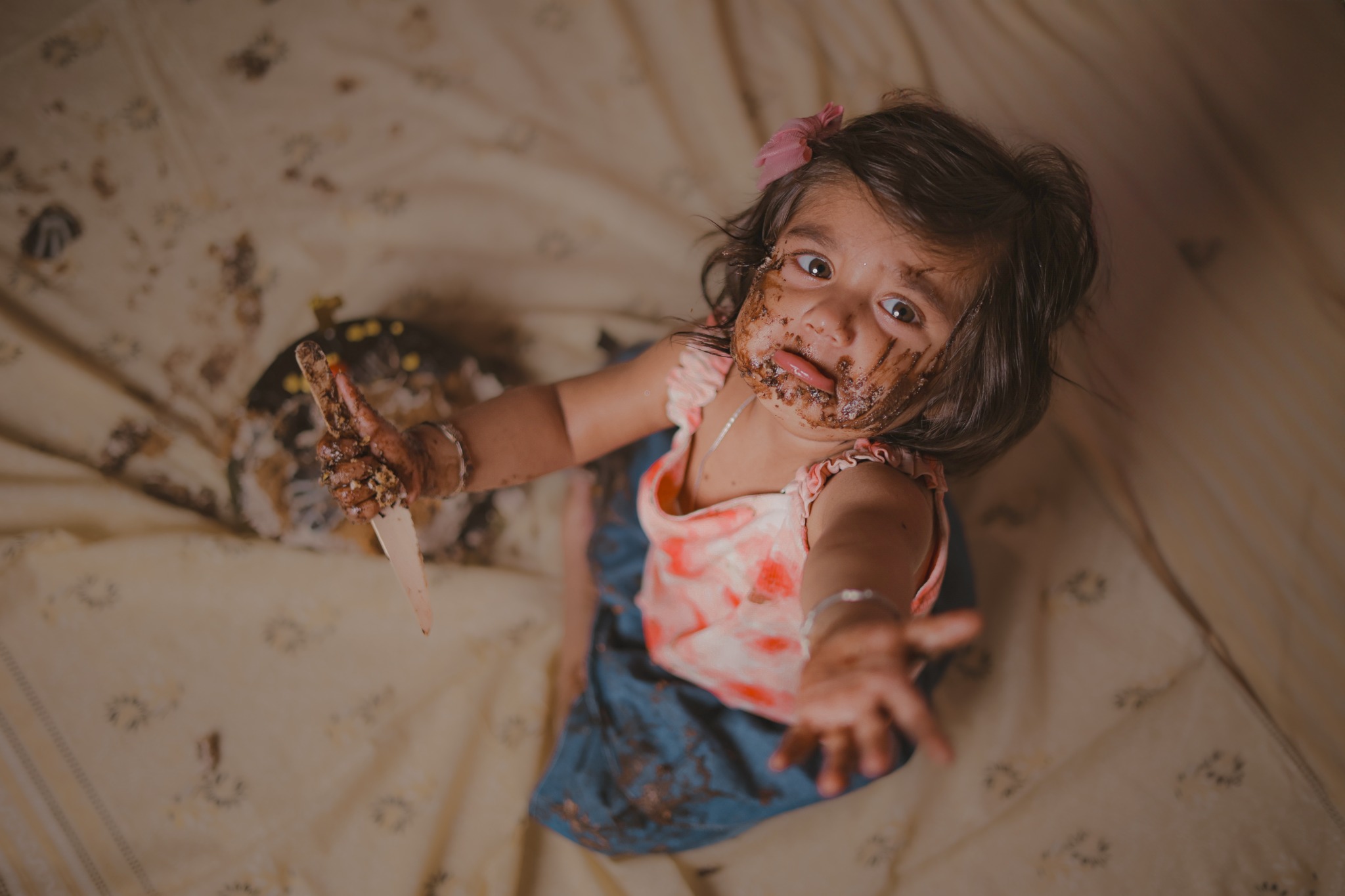 Birthday Cake Smash Candid
