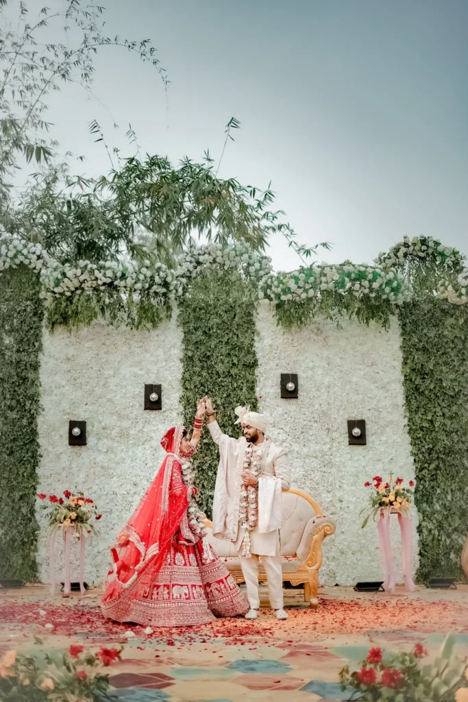 Bride and Groom Wedding Stage Ritual