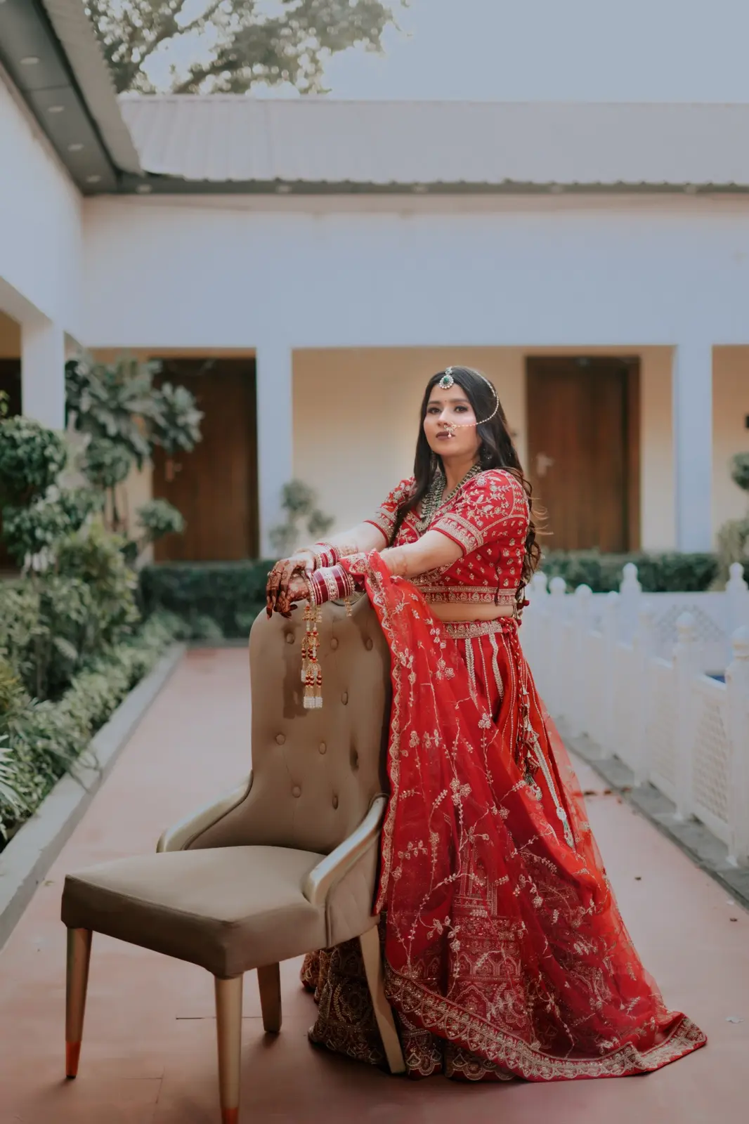 Bride Outdoor Wedding Portrait