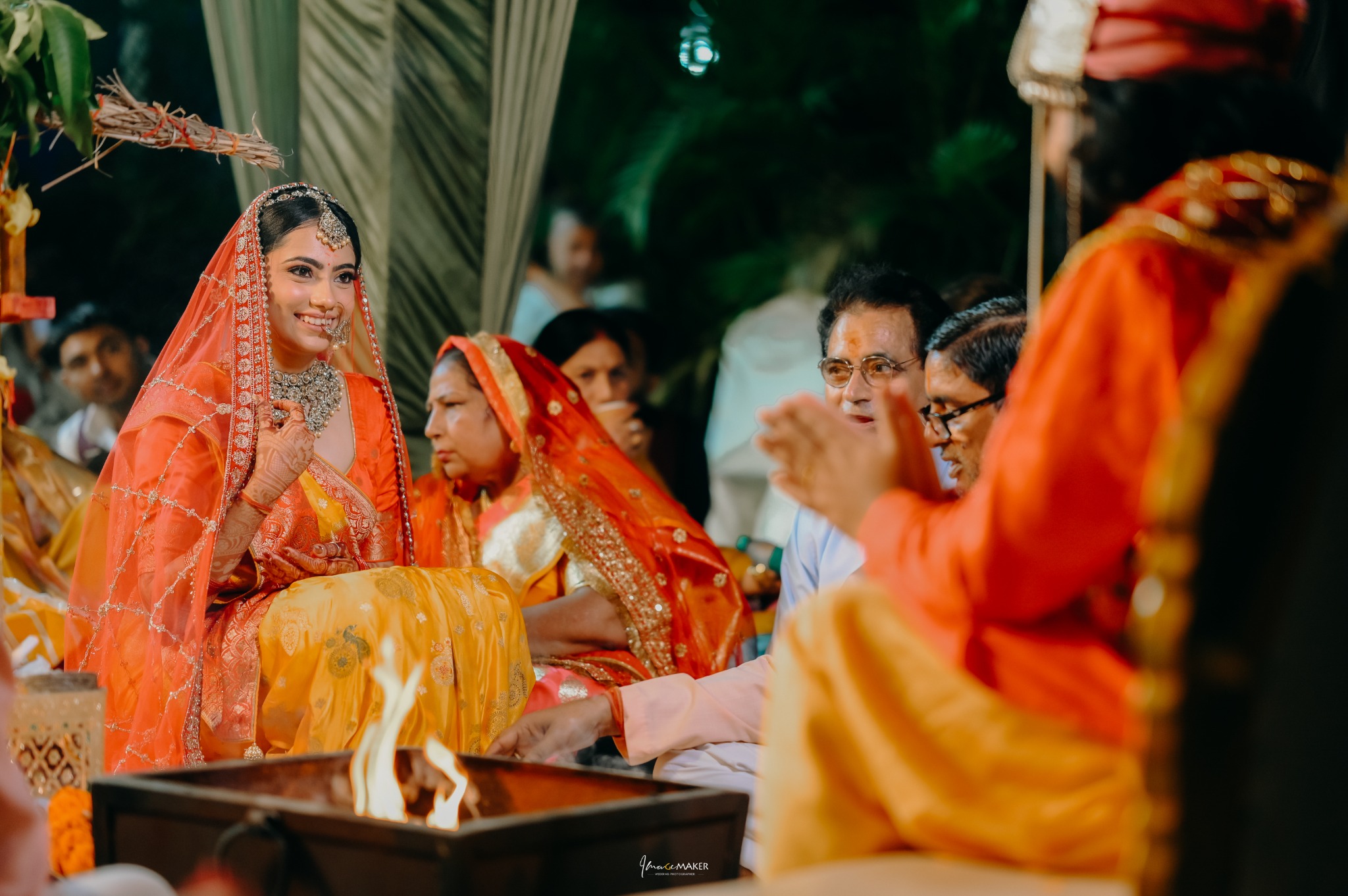 Bride During Wedding Ritual
