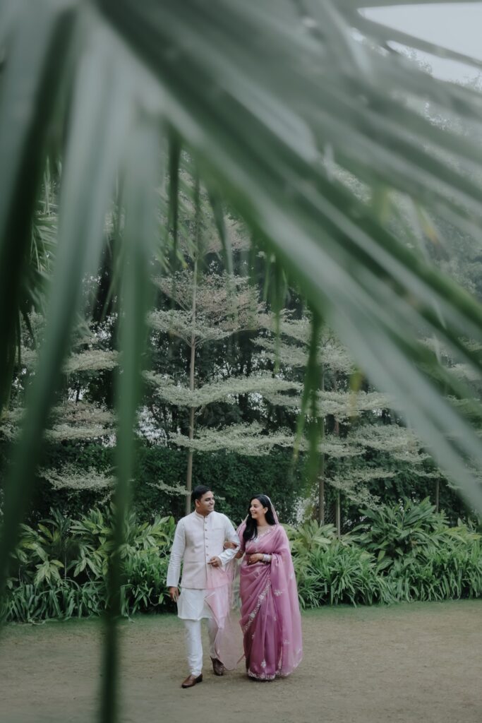 Outdoor Engagement Couple Portrait