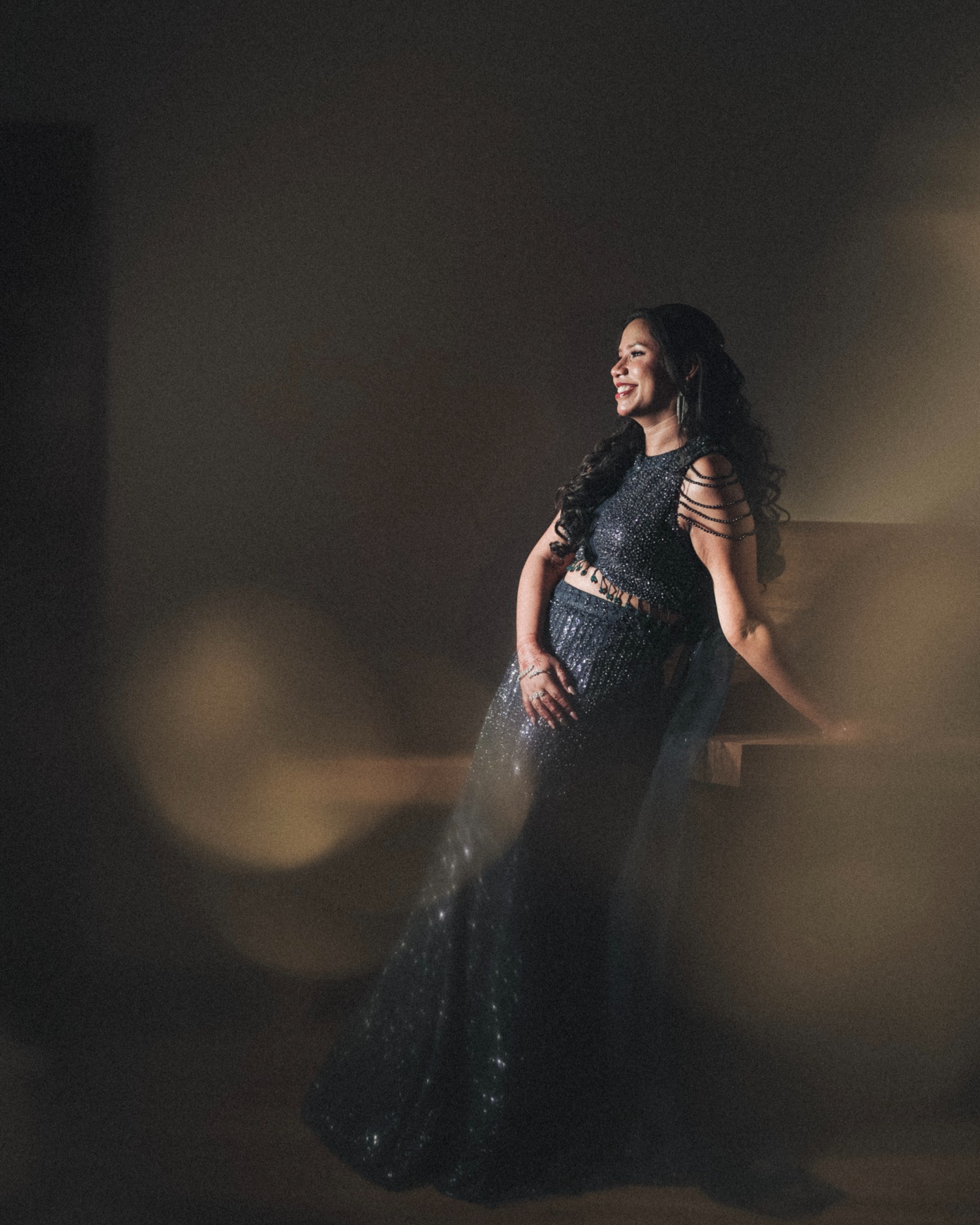 Evening Portrait in Black Dress