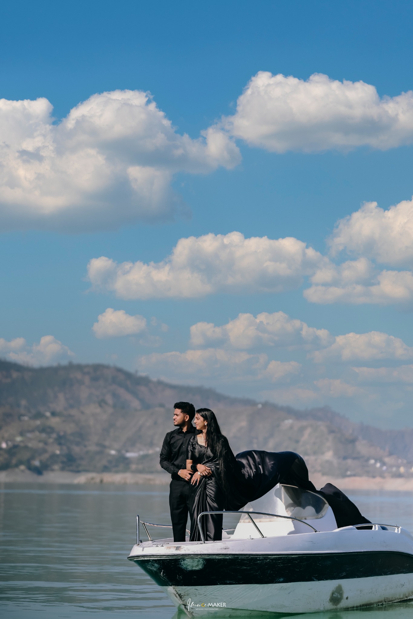 Pre-Wedding Couple Boat Portrait
