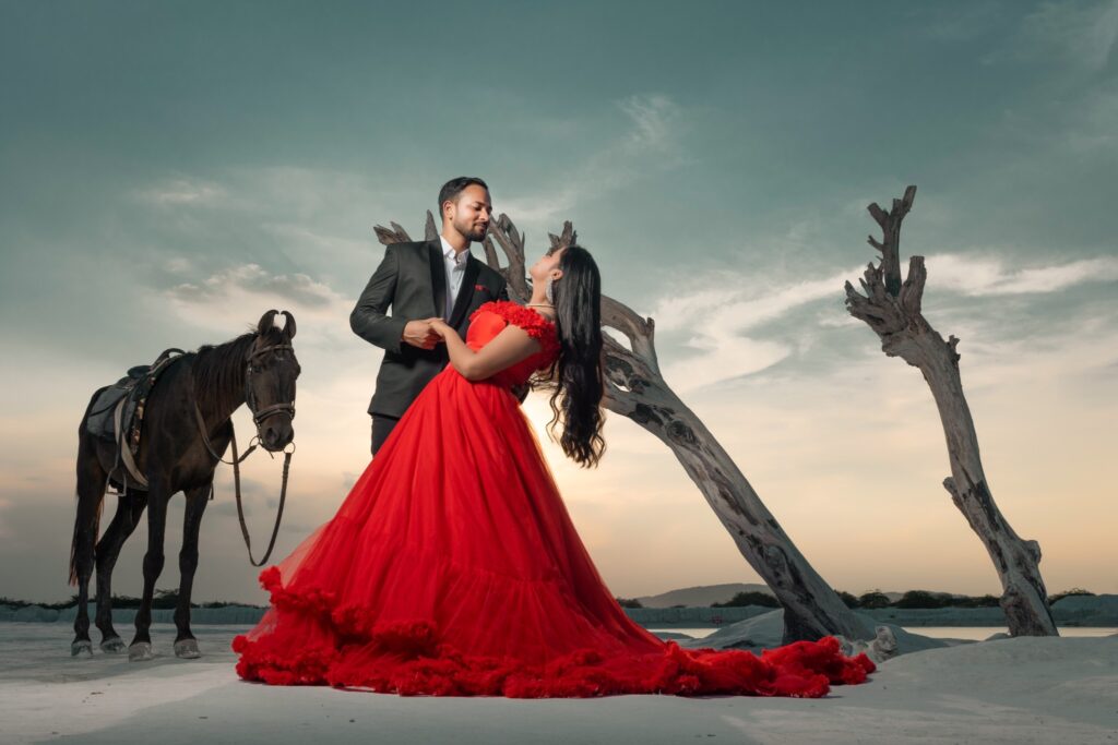 Pre-Wedding Couple with Horse