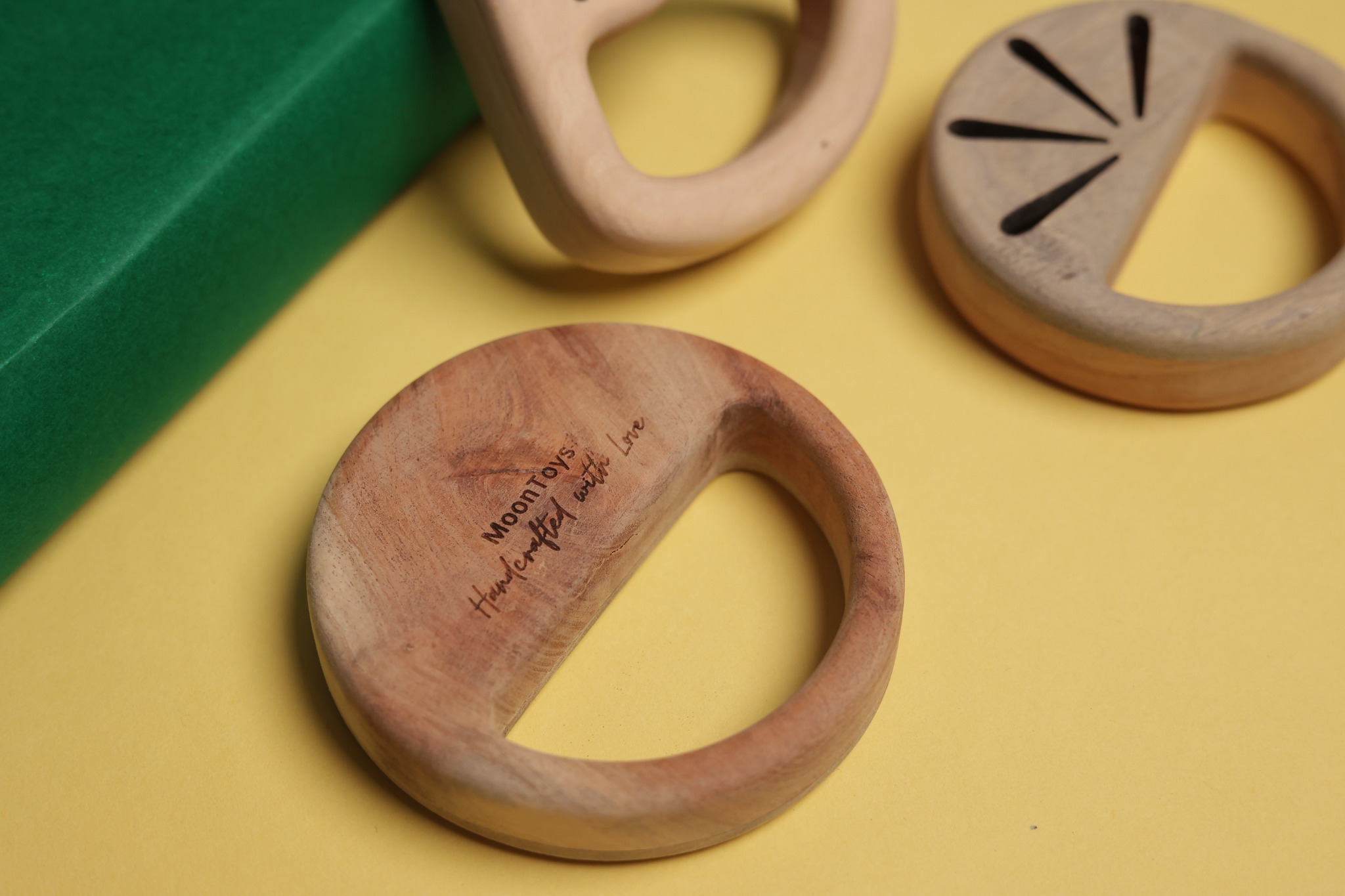 Wooden Baby Teething Toys Product Photography